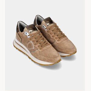 Philippe Model Tropez Haute Low Beige Suede Sneaker NWT 40 (US 9.5)